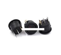 2PCS 23mm Round Rocker Switch Kit 2pin 3pin 4pin 6pin 10A/125V 6A/250V AC 2/3 Position SPDT DPDT ON-OFF-ON/ON-OFF NWPNLXEA(Round dc 24v red)
