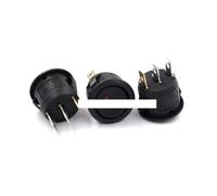2PCS 23mm Round Rocker Switch Kit 2pin 3pin 4pin 6pin 10A/125V 6A/250V AC 2/3 Position SPDT DPDT ON-OFF-ON/ON-OFF NWPNLXEA(Round dc 12v red)
