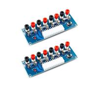 2pcs 24 Broches Benchtop Power Board Ordinateur ATX Alimentation Module Adaptateur Breakout Ordinateur de Bureau Châssis Alimentation ATX Carte de Transfert 12 V 5 V 3.3 V