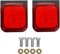 2PCs 24V 20 LED Trailer Stop Turn Indicateur de feux stop arrière pour caravane Van RV - Blanc