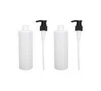 2pcs 250ml Refillable Massage Oil Dispenser Pump Bottles, Reusable Cream and Shampoo Pump for Spa and Heater Use