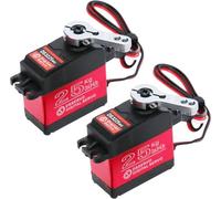 2Pcs 25KG Servo Numérique Étanche à Couple Élevé et Engrenages Métalliques pour RC Traxxas, HSP, Bateau, Hélicoptère, Voiture(270°)