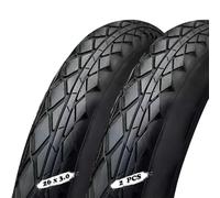 2PCS 26x3.0 Pneus Résistant aux Crevaisons, Tout-Terrain, Prêt sans Chambre à Air, Robuste for Vélo de Montagne, Électrique, Urbain, Tricycle, Largeur 26 Pouces(Tire)