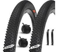 2pcs 27.5x2.1Pneu Vélo, 27.5 2.1 Pneu Anti-Piqûres pour VTT, Pneu Route et Chemin Tout Terrain, Résistant à l'Usure pour Utilisation Urbaine et Aventure