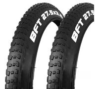 2PCS 27.5x3.0 Pneu VTT Résistant aux Perforations et aux Explosions, idéal for Sentiers, Boue, Sable et Ville, Paroi Épaisse, Motif Bloc Profond, Prêt for Tubeless