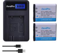 2Pcs 3.7V 1200mAh EN-EL10 Li-40B Li 40B 42B Battery + LCD USB Charger for Olympus Li-42B NP-45,for Nikon EN-EL10 D-Li63 D-Li108 NP-80 CNP80 KLIC-7006