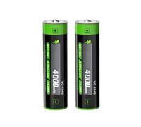 2pcs 3.7V 4000mAh VC-1840 Tip Li-ION Rechargeable Battery Replacement for Flashlight Headlamps