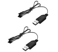 2PCS 3.7V 500mah Ligne de Charge USB avec connecteur SM-2P pour Mini Voiture RC. Voiture de Cascade amphibie. Camion. Véhicule Tout Terrain. Voiture Bateau Drone. Pistolet à air comprimé