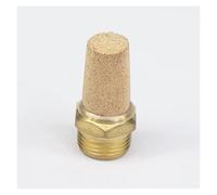 2pcs 3/8" Male Brass Cylinder Pneumatic Air Breather Silencer Vent Muffler Connector For Denoiser Solenoid Valve