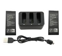 2Pcs 3.8V 1100Mah Batterie Au Lithium Avec 3 En 1 Chargeur Pour Dji Tello Drone BT291 G