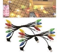 2PCS 3 in 1 Christmas Light Charger, Chargeur de lumières de Noël, Christmas Lights Phone Charging Cable, LED Christmas Light Phone Charger Cord USB Charging Cable, Fast Charging Cord for Phone