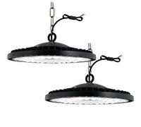 2PCS-300W UFO Projecteur LED Industriel,Jefedana Blanc Froid 6500K 30000LM LED High Bay Light Hall Projecteur Lampe Atelier Éclairage d'entrepôt pour Stade Garage Usine Atelier Parkings Gymnase