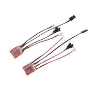 2PCS 30A Contrôleur de Vitesse ESC à Double Chemin Brossed Brossed Way avec Frein pour SCX24 1/24, Matière Plastique, Forte capacité Anti-interférence