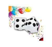 2pcs 30cm Jumbo Grand Gonflable Dice Dot Diagonale géant Toy Party Air