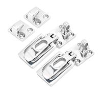 2pcs 316 Stainless Steel Lockable Door Latch Heavy Duty Anti Rattle Fastener Clamp for Marine