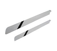 2Pcs 325mm Pales De Rotor En Fibre De Verre Universel Pour Trex Hélicoptère Rc 450 Série Rouge Blanc