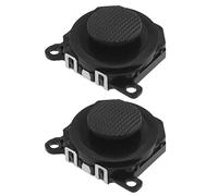 2pcs 3D Bouton Analogique Joystick Stick Remplacement Compatible avec PSP 1000 3D Analogique Joystick Bouton de Commande en Plastique, Noir