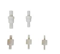 2Pcs 4/6mm/8mm/10mm/12mm Plastic Non-Return One Way Water Valve Inline Fluids Check Valves for Gas Liquid Home Improvement Parts(6mm)