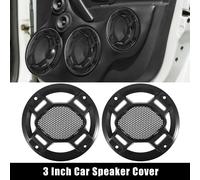 2pcs 4" Voiture Audio Haut-parleur Grille Couverture Maille Woofer Klaxon Garde Noir