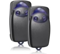 2PCS 433MHz Telecommande Portail Compatible avec Flo2r-s, 2 Canaux Télécommande Porte de Garage pour FLOXIR; FLOXR; FLOX2R; OXI; OX2, pour Porte de Garage