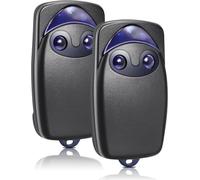 2PCS 433MHzTelecommande Portail Compatible avec Flo2r-s,2 Canaux télécommande Porte de Garage pour FLOXIR; FLOXR; FLOX2R; OXI; OX2, pour Porte de Garage