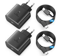 2pcs 45W Super Fast USB C Charger for Samsung Galaxy S25/S24/S23/S22/S21 Ultra/S20/S20+/Note 20/10/9/8/A73/A53/A52/S10/S9 Tab S8 Ultra and 2 m Cable, USBC AC Adapter, Phone Charger