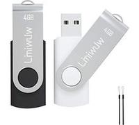 2Pcs 4Go Clés USB à mémoire flash USB 2.0 Memory Stick Clés USB à mémoire de forme G