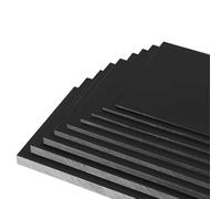 2pcs 4mm×300mm×300mm Noir Plaque ABS (acrylonitrile butadiène styrène), plaque antistatique