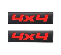 2Pcs 4X4 Emblem Autocollants Pour Hayon de Voiture de 4x4 (noir et rouge)