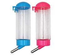 2PCS 500 ML Biberon Hamster Automatique, Plastique Biberon Lapin Nain Biberon Hamster Fuit Pas,pour Hamster, Chat,Chiens (Couleur AléAtoire)