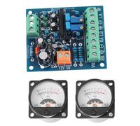 2pcs 500μA VU-mètre à Aiguille Retroéclairage à Incandescence et 1pc Carte de Drive Amplificateur Audio Niveau DC 12-15V/300mA