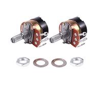 2Pcs 500K Ohm Potentiometres lineaires simples avec commutateur marche/arret