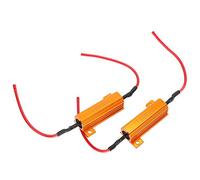 2pcs 50W 8ohm Résistance de Charge Bobinée Décodeur Fix Ampoules LED Hyper Flash Clignotant Clignotant 24v LED Résistance de Charge 24v Résistance de Charge 24v Résistance de