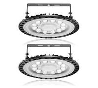 2PCS 50W UFO LED,5000LM Projecteur LED,Blanc Froid 6500K LED Industriel UFO,d'éclairage 120° Projecteur Exterieur,Ultra-Mince IP65 Étanche industrielle Spot Lamp,LED Lampe pour Garage, Usine