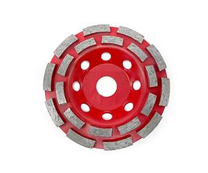 2pcs 5'125mm Double rangée Roue de la roue de la roue de la roue de la meulage de la roue de la roue de la boîte de bol grincement de la boue for le béton en granit en marbre
