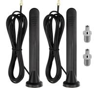 2pcs 5G 4G WiFi Antenna,15DBI Omnidirectional Indoor Outdoor Signal Amplifier Port TS-9/SMA for 4G LTE Mobile Routers,Modems,IoT Gateways,Trail Cameras