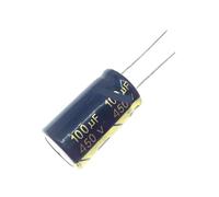 2pcs 5pcs 450v 100UF 450v100UF aluminum electrolytic capacitor size 18 * 30 20% AUOQKQUT(One Size)