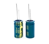2pcs 5pcs 450v 100UF 450v100UF aluminum electrolytic capacitor size 18 * 30 20% NWPNLXEA(One Size)