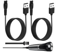 2PCS 5V 1A USB Cable Chargeur pour Philips Norelco 360 Series QP2824 QP2834 QP2724 QP2734 QP2720 QP4631 MG5910 MG7910 MG7950 MG9510 MG7930 X3001 5V USB Cable pour Rasoir