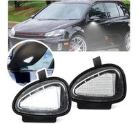 2pcs 6000K Blanc LED Feux de rétroviseur latéral flaque lumières Pour VW Golf MK6 Golf 6 GTi Touran