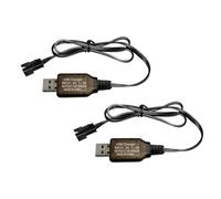 2PCS 7.4V 800mah Ligne de Charge USB avec fiche SM-3P Connecteur pour Télécommande Excavator. Camion. Véhicule de Construction Huina 1575. Drone. Bateau RC DE43 DE60Voiture RC Jouet