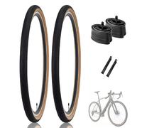 2PCS 700x35C/38C/40C Pneus De Remplacement pour Vélo De Route Et Chambres À Air Et Paire De Leviers 700 35C/38C/40C Pneus en Nylon Résistants Aux Crevaisons pour Vélo De Montagne(700x35C)