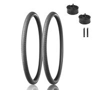 2PCS 700x38c/40c Ensemble De Pneus Et Chambres À Air pour Vélo avec Paire De Leviers 700 38c/40c Accessoires De Remplacement Anti-crevaison pour Vélo Compatible avec Les Vélos(700x38c)