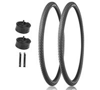 2PCS 700x41c Pneu De Vélo Et Chambre À Air avec Paire De Leviers 700 41c Protection Anti-crevaison Accessoires De Remplacement pour Vélo pour Route, Montagne, Gravier, Hybride