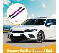 2pcs 75mm/2,95 pouces Tiges de Support de SšŠparateur de Voiture RšŠglables Avant Arriššre Lššvre de Pare-chocs Diviseur Tige de Soutien Barres en Alliage d'Aluminium Violet