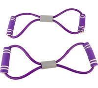 2pcs 8-förmige Pull-Seilstrust-Expander Elastizitätsgürtel Stretching-Gurt Yoga Fitness Equipmentpurpe