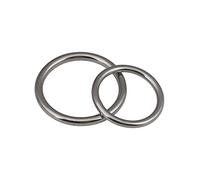 2pcs 8mm×45mm Cercle d'acier sans soudure en acier inoxydable 304 (diamètre du fil × diamètre intérieur)