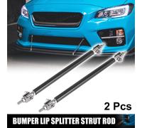 2pcs 9"-11" Voiture Avant Pare-chocs Bord SšŠparateur šŠtai Cravate Tige Barre Noir