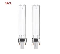 2PCS 9W G23 Ampoules UV purificateur germicide ultraviolette deremplacement base aquarium stérilisateur
