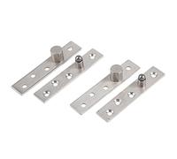 2pcs à 360 degrés Rotary Pivot charnière en acier inoxydable en acier inoxydable à la porte tournante de porte rotative 95 mm de long pour les portes renouvelables (Axe excentrique)